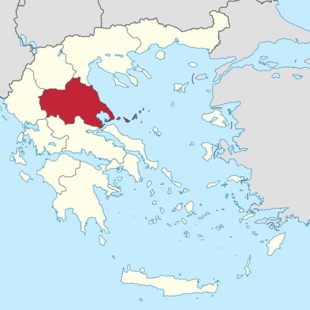 афины на карте греции